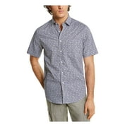 TASSO ELBA Mens Navy Button Down Casual Shirt S