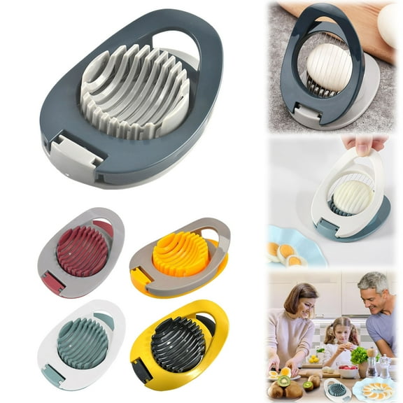 TASTAN Egg Slicer Dicer, Stainless Steel Egg Slicer & Dicer - Multi-Purpose Hard-Boiled Egg Cutter with Easy-Clean Wires, Effortless Tool for Salads & Soft Fruits, Hard Boiled Egg Cutter, B