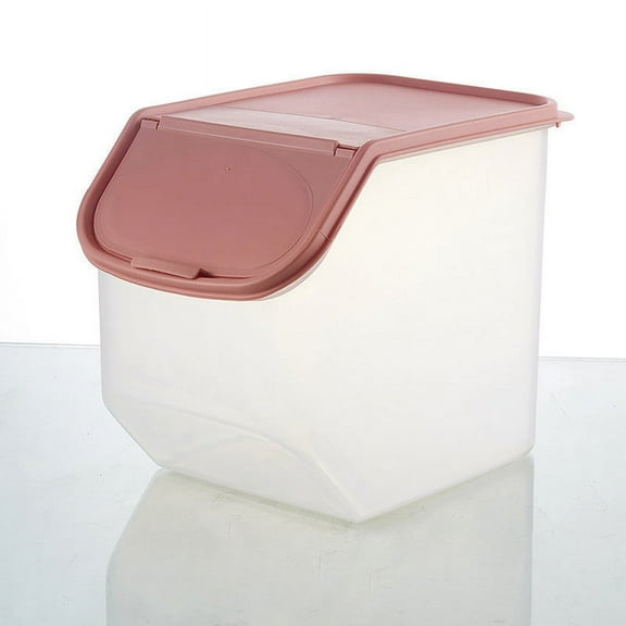 TASTAN Rice Container, 20L Airtight Food Storage Bin - Stackable Grain/Krice Container with Locking Lid, Bpa-Free Plastic Kitchen Organizer Food Storage Container, Pink