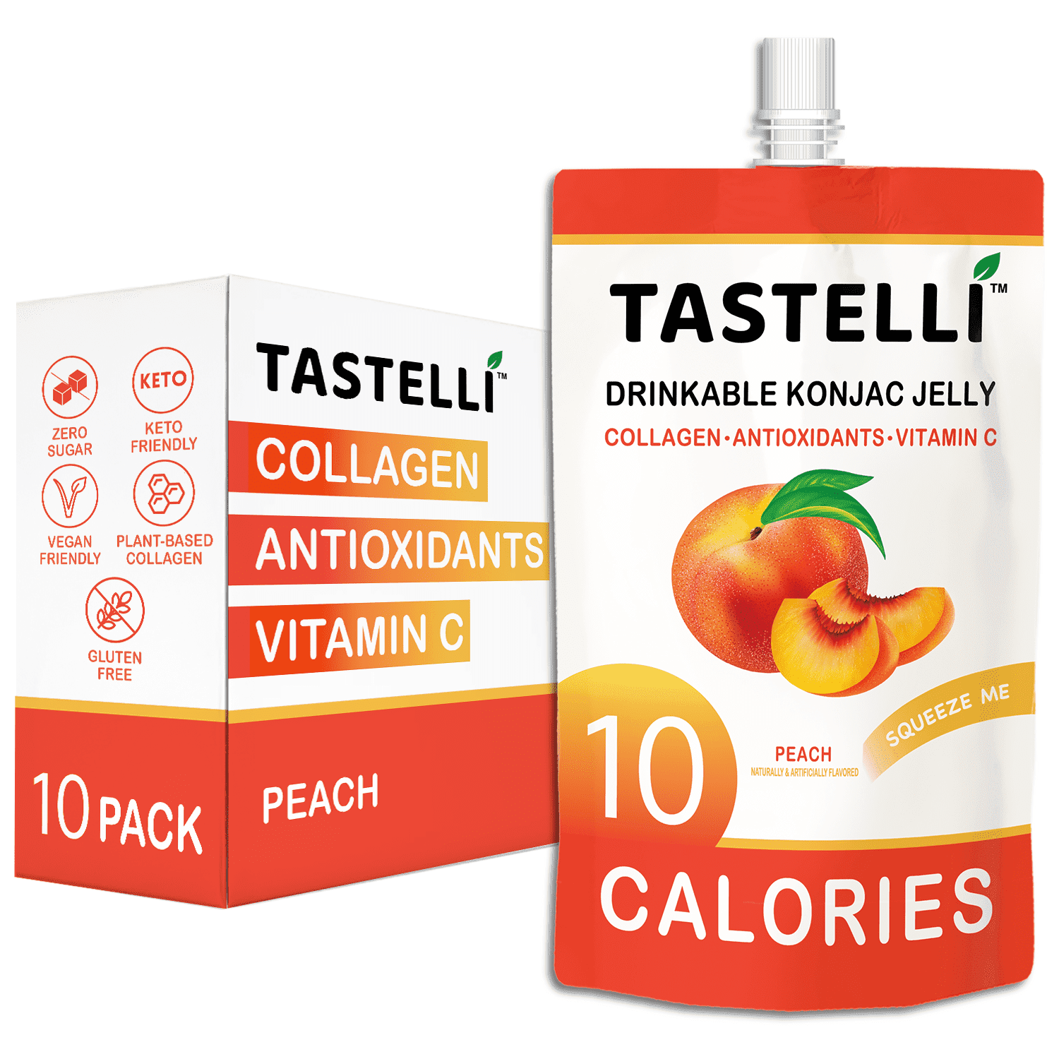 Tastelli Konjac Jelly, 10 Calories, Added Collagen, Vitamin C