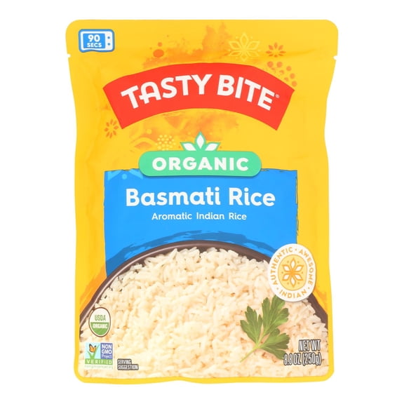 TASTY BITE - Organic Ready-to-Eat Basmati Rice - 8.8 Oz Case of