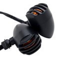 TASWK Black Heavy Duty Motorcycle Turn Signals Bulb Indicators Blinkers