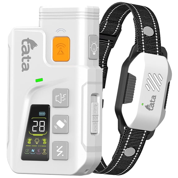 TATA: PupGuide 3000 Pro - 2-In-1 Ultrasonic Dog Remote Trainer, Bark Deterrent & Shock Collar - 4 Modes, Waterproof-Adjustable, Dual Pet Training
