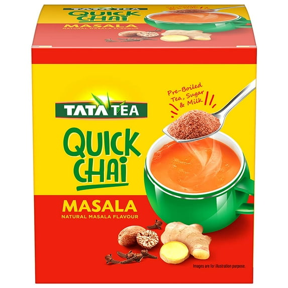 TATA Tea Quick Chai Masala 10 Sachets Pack - 220 Grams (7.76oz)