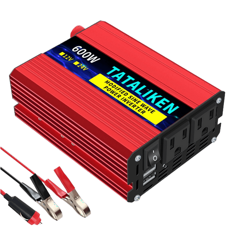 cigarette lighter inverter near me TATALIKNE 600W Car Power Inverter, 12V DC to 110V AC, Dual USB, LCD, Cigarette  Lighter Plug