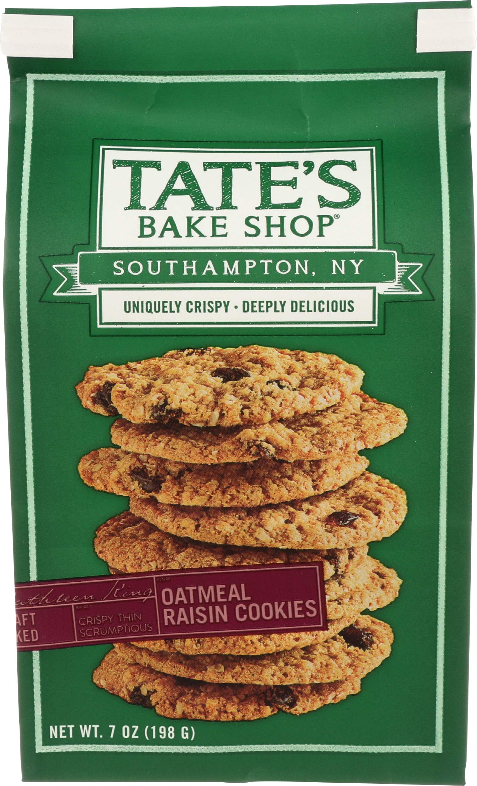 TATES Cookies Oatmeal Raisin, SBF37 oz