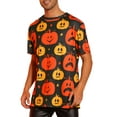 thumbnail image 1 of INSPIRE CHIC Halloween T-Shirts for Men's Short Sleeves Pumpkin Printed Graphic Tee Tops, 1 of 4