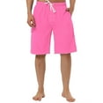 thumbnail image 1 of INSPIRE CHIC Men's Summer Casual Solid Drawstring Elastic Waist Beach Pool Board Shorts Pink 30, 1 of 6
