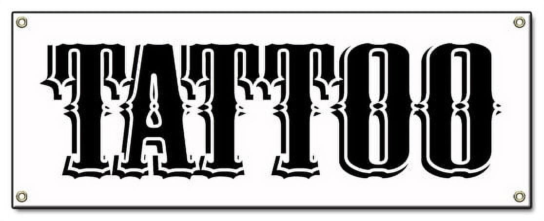 TATTOO Decal parking Decals tattoos art parlor studio artist tats ...