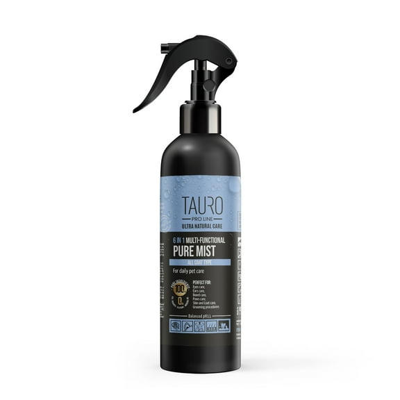 TAURO PROLINE Ultra Natural Care 6in1 Multi-Functional Pure Mist Professional Pets Eyes Ears and Coat Groom Spray, 250ml