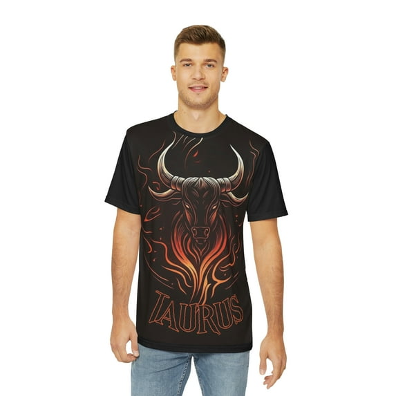 TAURUS Zodiac sign All Over printed Men's Polyester Tee (AOP)