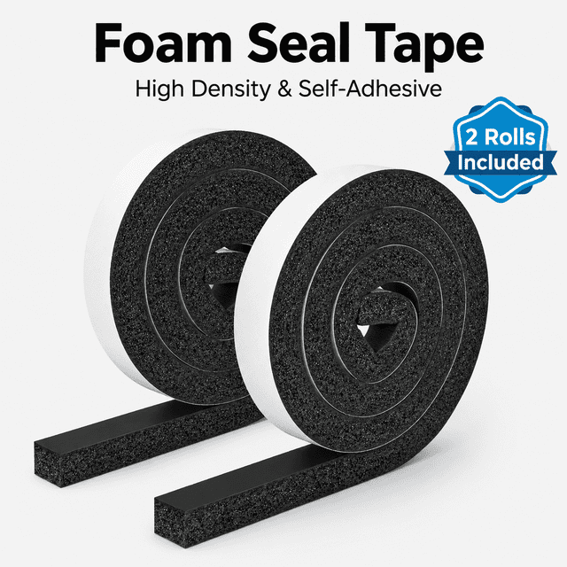 TAVENE Foam Weather Stripping Tape, 1 x 1 Inch, 13 FT Total, High ...