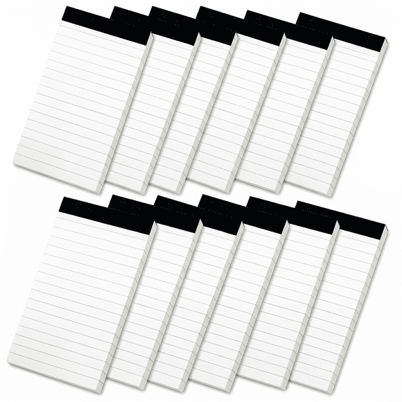 TAVENE 12 Pack Small Notepads, 3 x 5 Inch Lined Memo Pads, 30 Sheets Each, Desk Writing Pads for Office Use