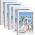 thumbnail image 1 of TAVENE 5 pack, 4x6 Picture Frame,White Photo Frames Display Photo  4x6 without or 3.5x5 with Mat , Gallery Wall Frame Set for Tabletop Display or Wall (White), 1 of 7