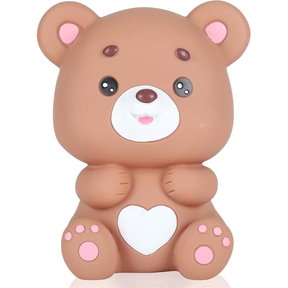 TAVENE Lovely Bear Money Bank (Brown), Best Christmas Birthday for Boys Girls Home Decoration, Bear Piggy Bank, First Coin Bank