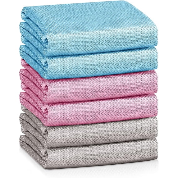 TAVENE Nano Streak Free Magic Microfiber Cleaning Cloths, Nanoscale Easy Clean, Lint Free Dish cloth Wine Glass Polishing Towel, Reusable for Fish Scale Window Mirror Glass Car Stainless Steel