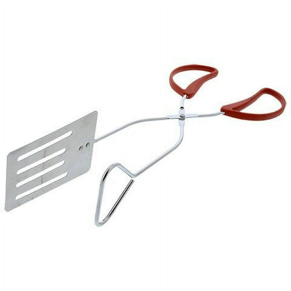 TAVERNIT Long Barbeque Grill Utensil Combo Tong Spatula Turner Tool Flat BBQ Hamburger Flipper Gripper (14" Long)