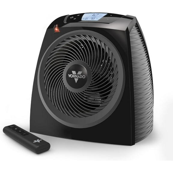 TAVH10 (2025) Space Heater with Remote for Home, Fan Only Option, Digital Display with Adjustable Thermostat, Advanced Safety Features, Timer, Auto Climate Control, Heater for Bedroom, Black