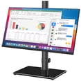 thumbnail image 1 of TAVR Furniture 360° Rotatable Table Top TV Stand for 17-35 inch TVs, Height Adjustable Tilt, Black, 1 of 10