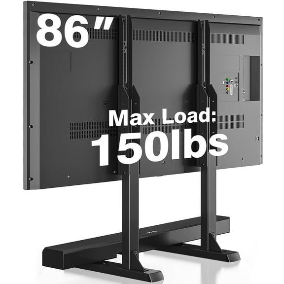 TAVR Furniture Universal Table Top TV Stand for Most 37 to 86 inch LCD LED TVs, Height Adjustable TV Hold up to 150lbs
