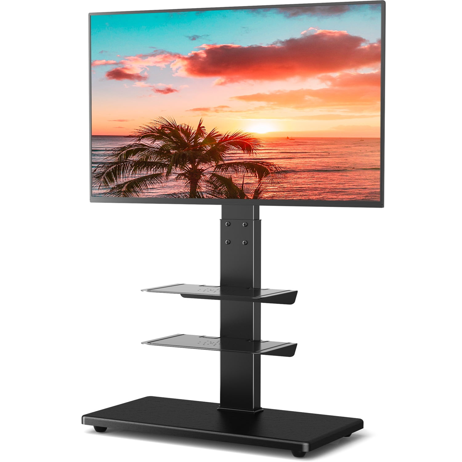 TAVR Modern Floor TV Stand for 55 60 65 70 75 inch TVs, 3 Shelf