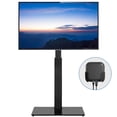 thumbnail image 1 of TAVR Furniture Modern Swivel Floor TV Stand for LCD LED TVs up to 70 Inch Compatible with VESA Mount, Black, 1 of 7