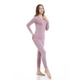 thumbnail image 1 of TAW Womens 2-Piece Ultra Soft Thermal Underwear Set Fleece Lined Shirt and Long John, 1 of 3