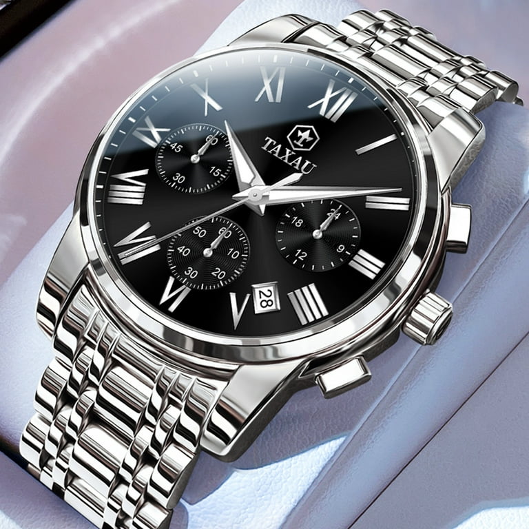 Waterproof dress watches for men discount