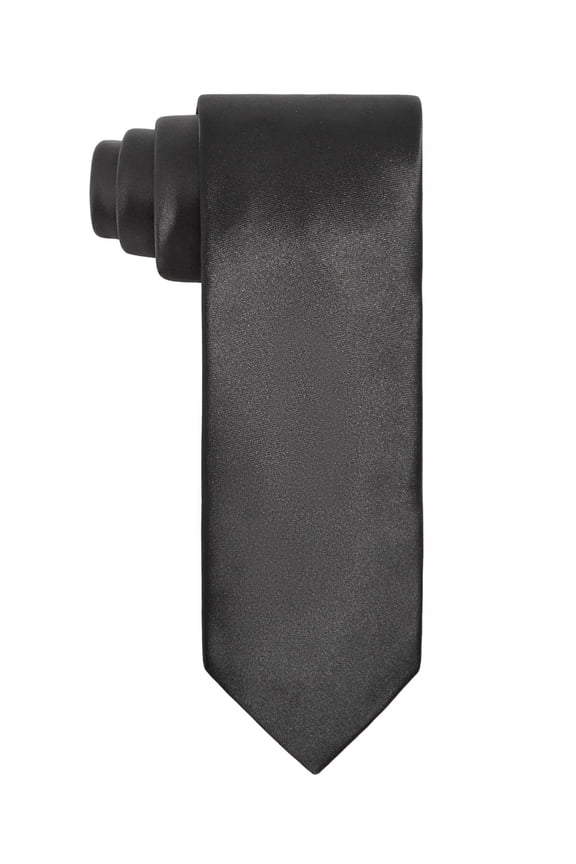 Mens Regular fit Tie Necktie One Size Black Alpha Phi Alpha
