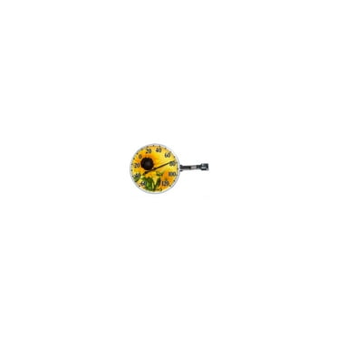 TAYLOR 5638 Dial Thermometer Sunflower Plastic Yellow 5.25" Yellow