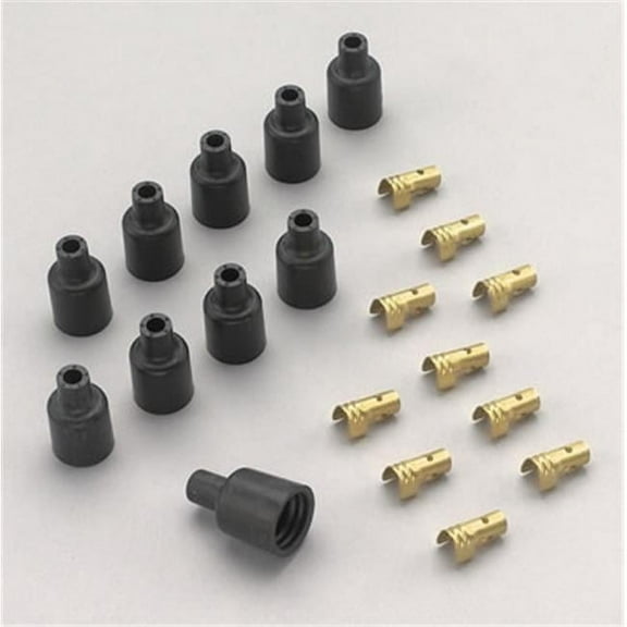 TAYLOR CABLE 46059 180 Degree Black Spark Plug Boot- Set Of 10
