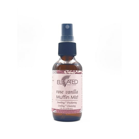 TAYLOR'S Muffin Mist - All Natural Feminine Spray - Soothing, Freshening, Cooling - Made in USA! ... (Rose Vanilla)