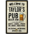 thumbnail image 1 of TAYLOR'S Pub Sign Vintage Man Cave Bar 8 x 12 High Gloss Metal 208120028425, 1 of 1