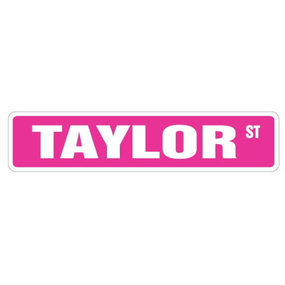 TAYLOR Street Sign Childrens Name Room Sign | Indoor/Outdoor | 24" Wide