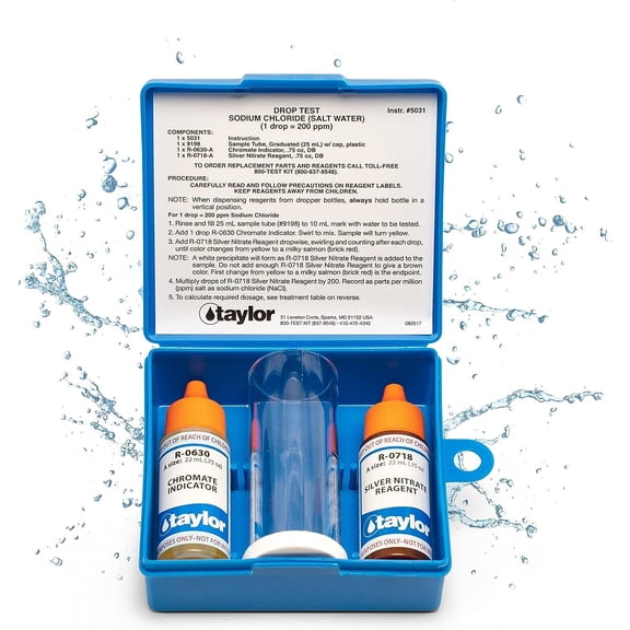 TAYLOR TECHNOLOGIES INC K-1766 DROP TEST CHLORIDE SALT WATER