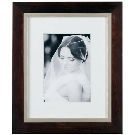 TAYLOR Walnut Brushed-Gold matted wood frame 16x20 11x14 from ARTCARE by Nielsen - 11x14
