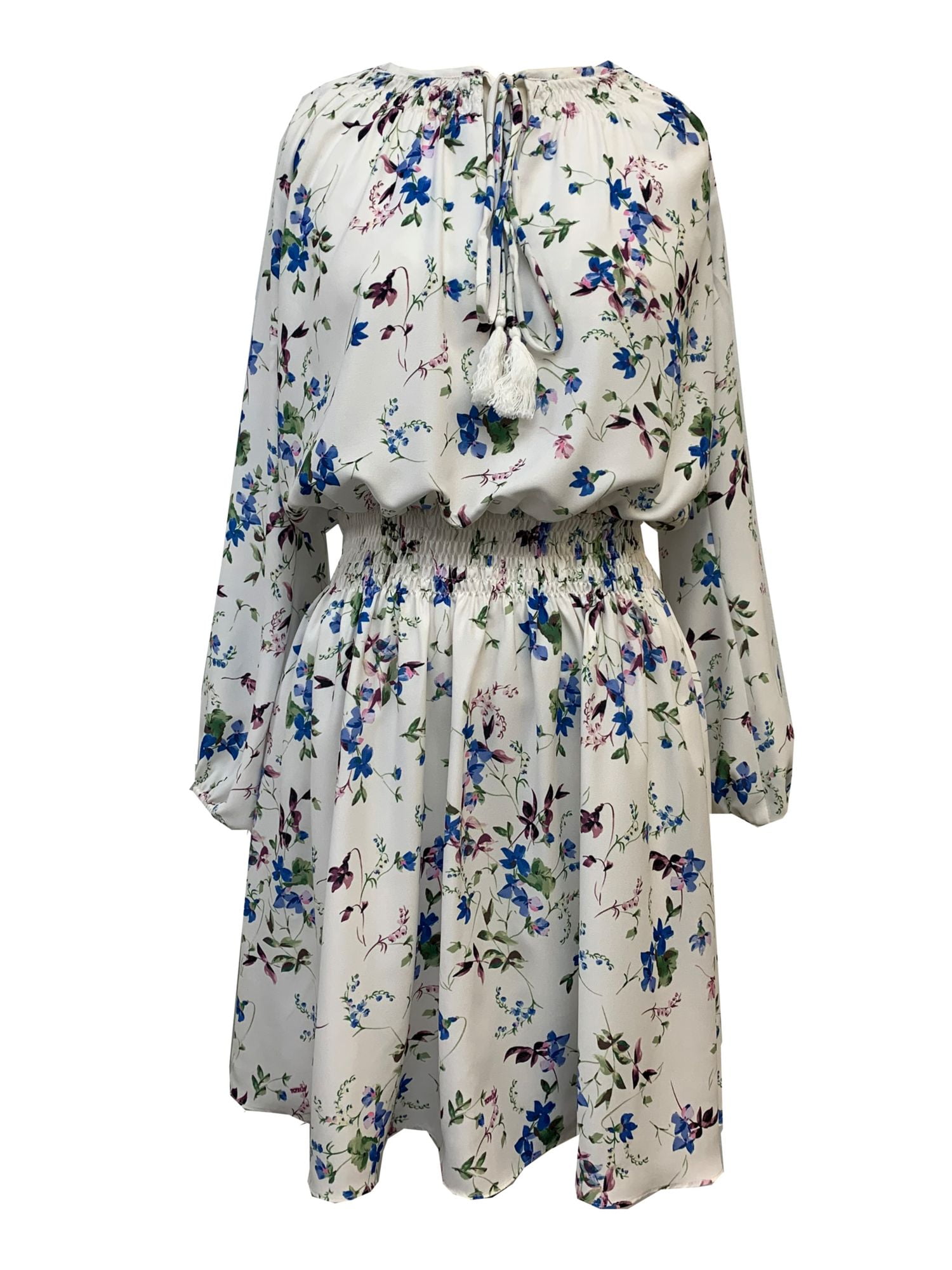 Ivory peasant outlet dress