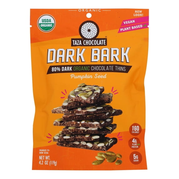 Organic 80% Pumpkin Seed Dark Chocolate Bark