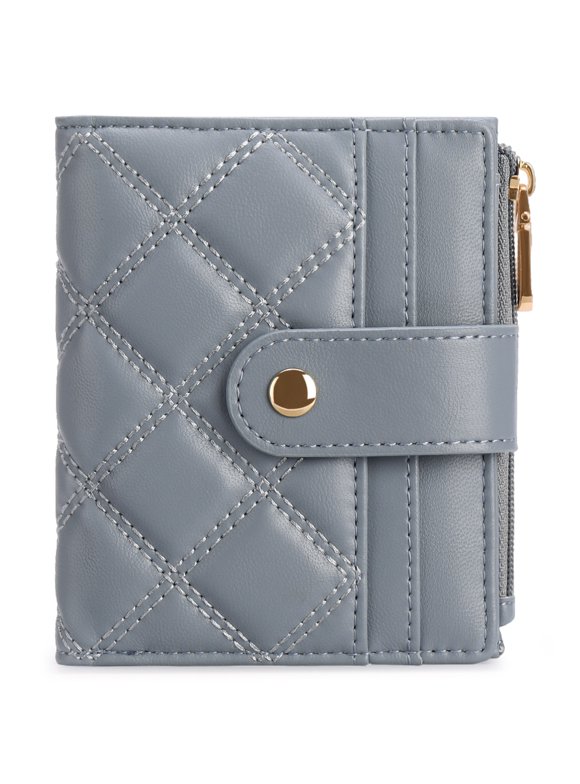 2025 new multi-card student wallet, zipper embroidery thread, fashionable short style women's wallet
