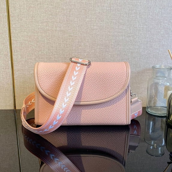 TAZAG 2026 new women's shoulder bag fashionable pebbled crossbody mobile phone bag PU leather small square bag