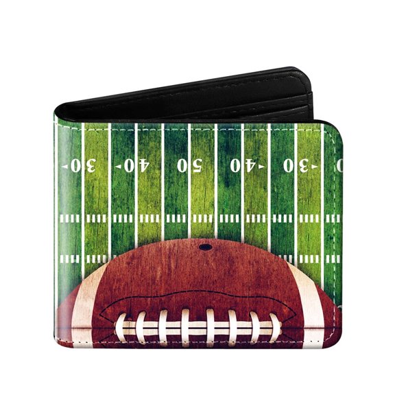 TAZAG Children's rugby print bi-fold PU leather wallet