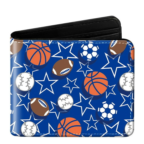 TAZAG Kids, Junior Ball Game Wallet with Credit Card/ID Slot, Cash Compartment, Black Zipper and Coin Pocket