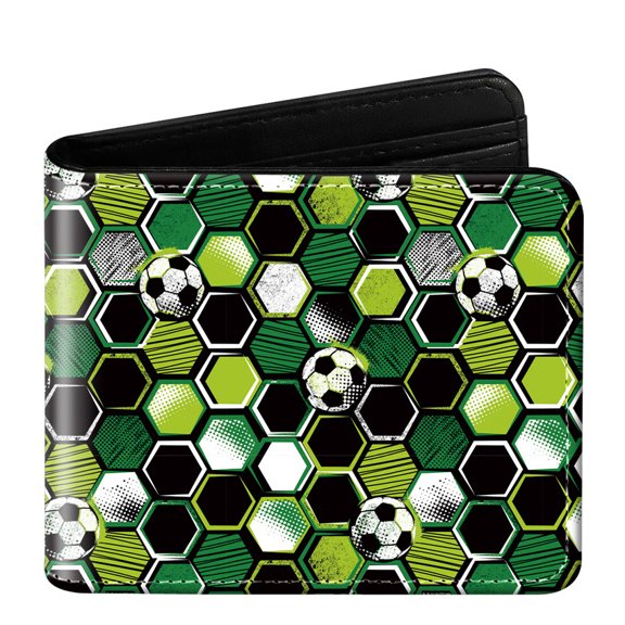 TAZAG Kids, Junior Ball Game Wallet with Credit Card/ID Slot, Cash Compartment, Black Zipper and Coin Pocket