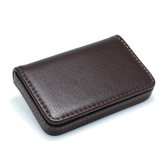 TAZAG Large Capacity Business Card Box Card Package Imitation Leather Magnetic Bank Credit Card Package