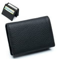 thumbnail image 1 of TAZAG Men and women's multi-function business card bag business casual top layer cowhide card bag business card holder creative coupon storage wallet, 1 of 8