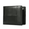 thumbnail image 1 of TAZAG Men's Genuine Leather Simple Bi-fold Wallet Anti-theft RFID Card Holder, 1 of 5