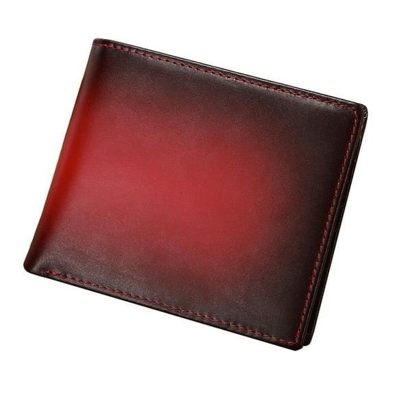 TAZAG New men's wallet cowhide wallet multi-card position large capacity genuine leather short anti-theft card bag