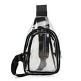 thumbnail image 1 of TAZAG PVC chest bag shoulder bag transparent lightweight waterproof crossbody bag for men and women fashionable commuting leisure travel bag, 1 of 7