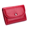 thumbnail image 1 of TAZAG Simple genuine leather coin wallet card bag for men and women new soft cowhide short multi-functional small wallet, 1 of 6