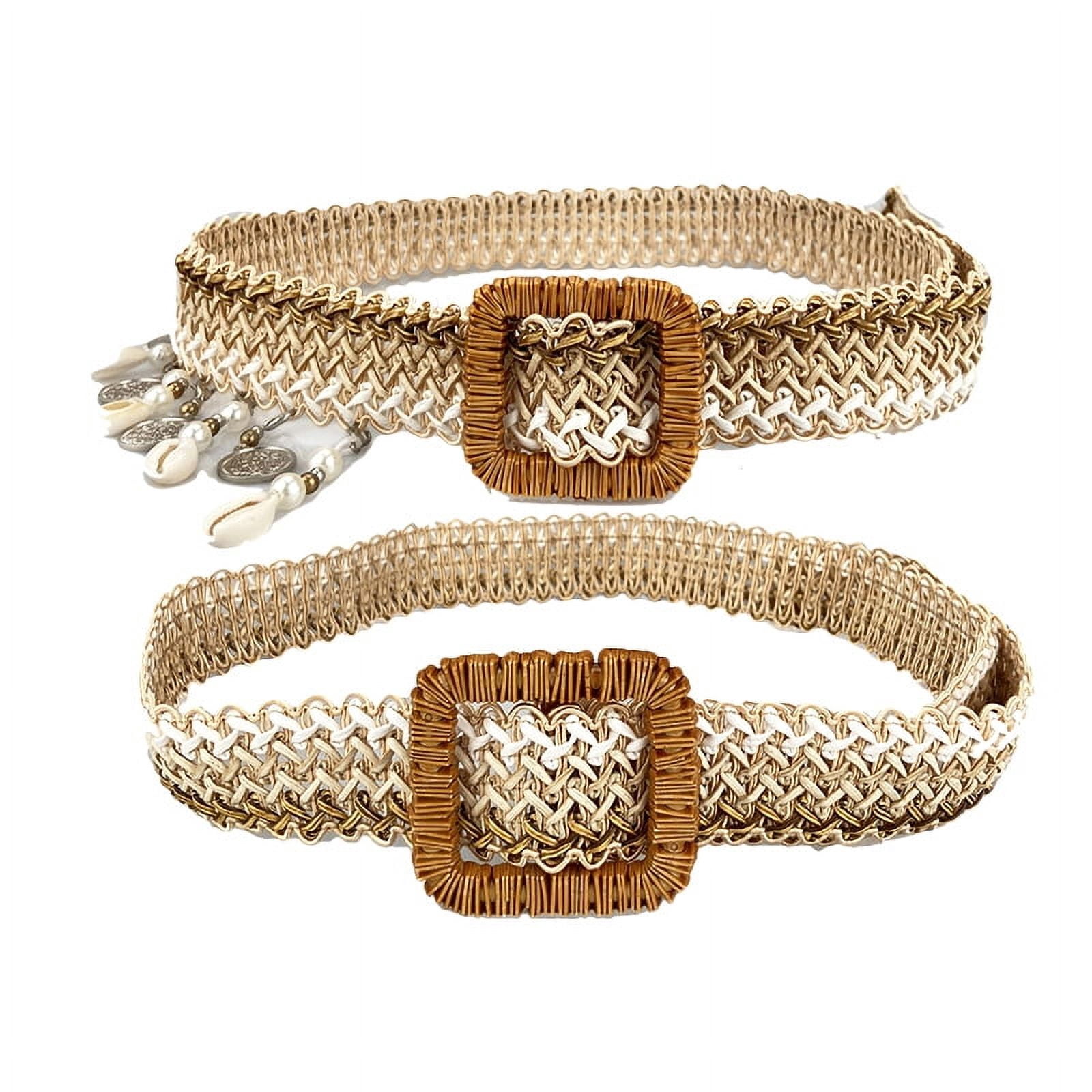 Shell Decorative Belt Quahog Shell Leather Belt - Cellar Leather main image 2